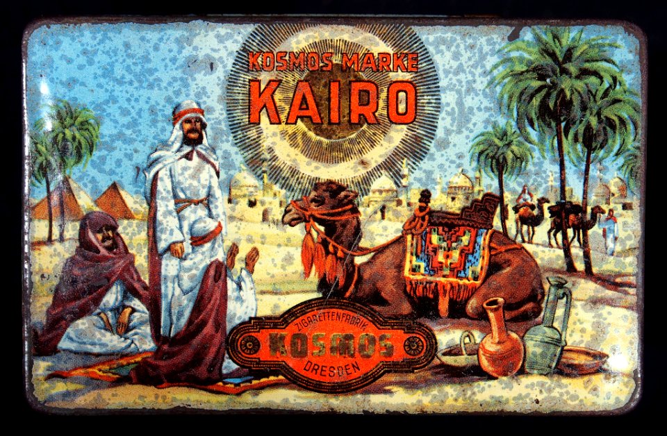 Kosmos marke Kairo cigarettes tin