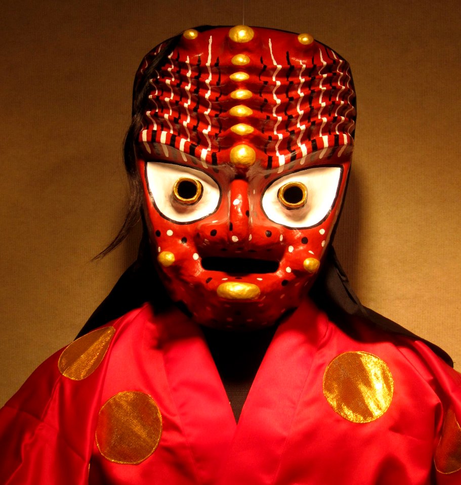 Korean mask of Chwibali ecstatic at the birth of his son