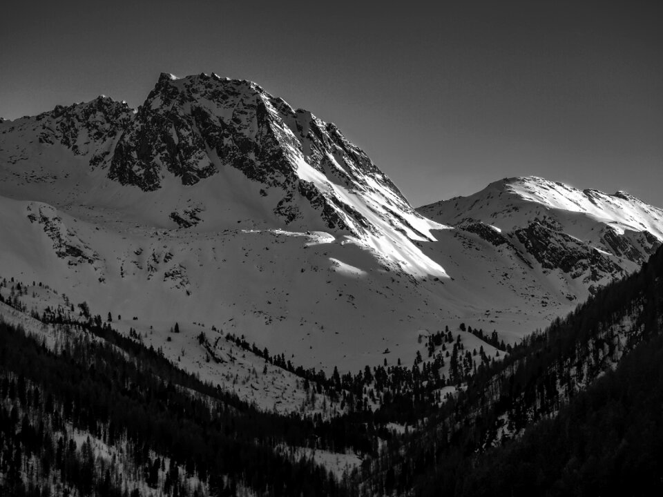 Landscape nature snow