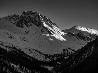 Landscape nature snow