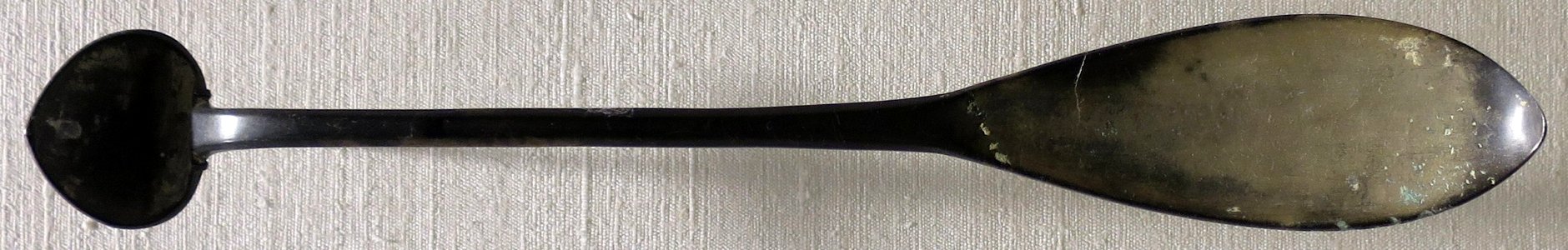 Korean silver spoon, Choson dynasty, 16th century, Dayton Art Institute