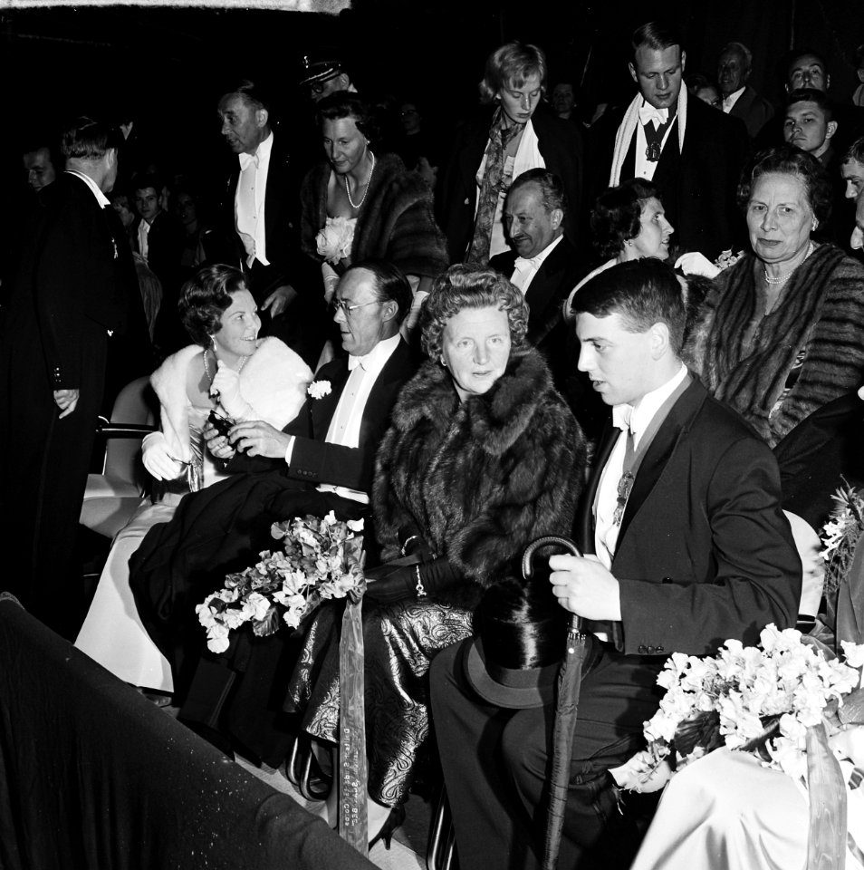 Koninklijke belangstelling studentenspel Specul-aas te Delft M.E.E.C. Enthoven, Bestanddeelnr 915-3449