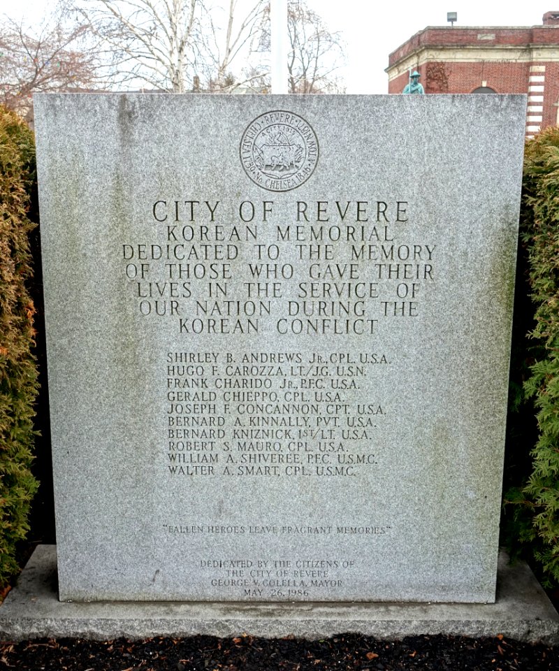 Korean Conflict Memorial - Revere, Massachusetts - DSC04456