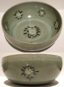Korean bowl with peony and chrysanthemums, Koryo dynasty, late 12th century, HAA