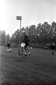 Korfbal Nederland tegen Belgie 10-7, spelmomenten, Bestanddeelnr 927-1546