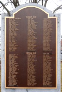 Korean and Vietnam War Memorial - Veteran's Memorial Park - Maynard, Massachusetts - DSC04895
