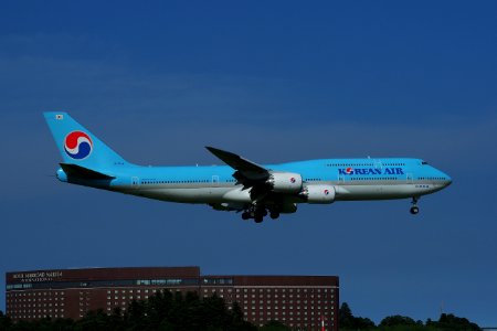 Korean Air Boeing 747-8 HL7644 in Narita