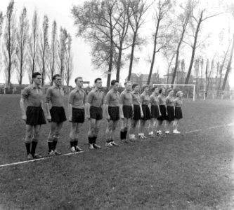 Korfbal Belgie tegen Nederland 4-5. Elftal Nederland, Bestanddeelnr 908-0908