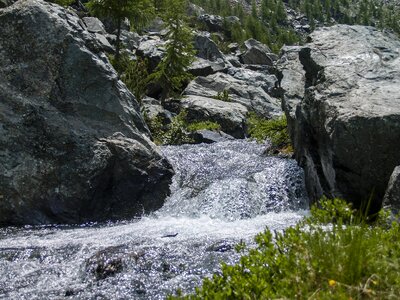 Water rock mountain