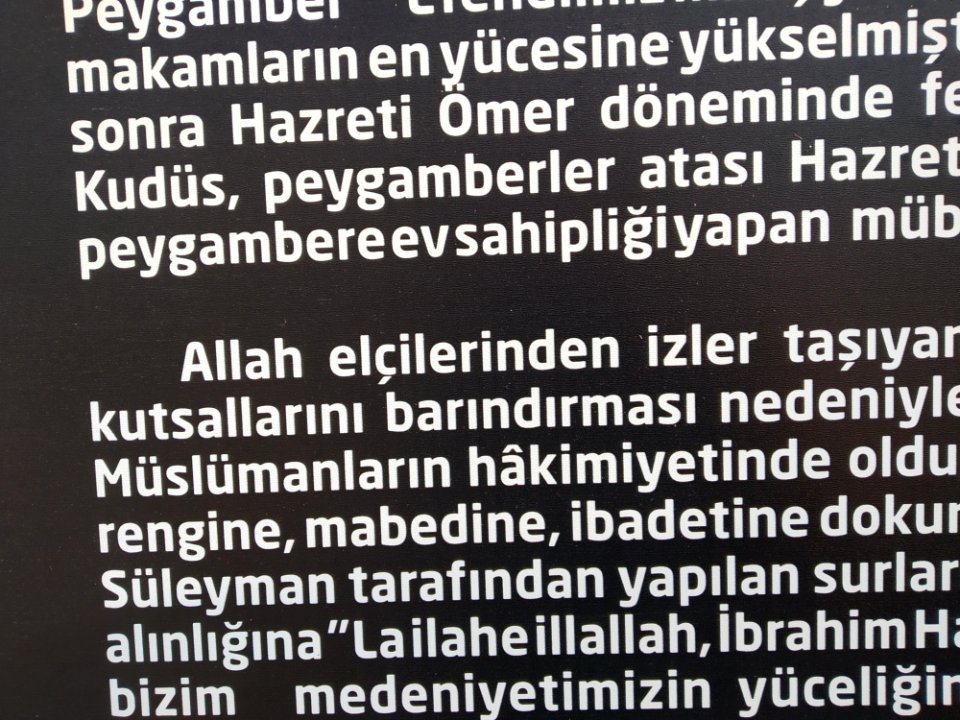 Konya bb'nin kudüs sergisinde yaptığı yazım hatası 5