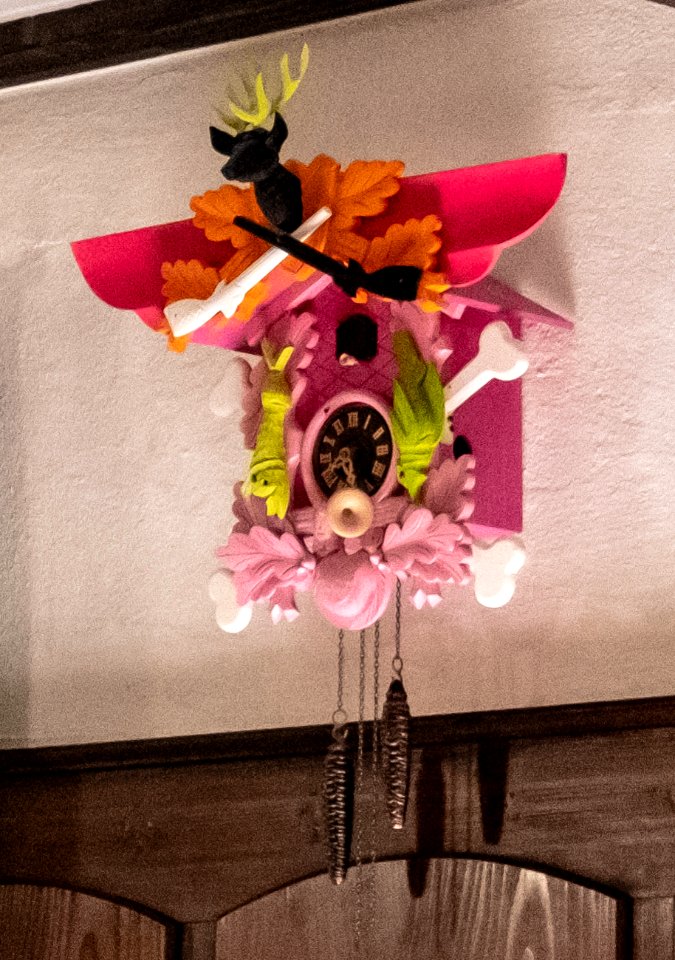 Kuckucksuhr im Landhotel Hirsch in Bebenhausen bei Tübingen 2019