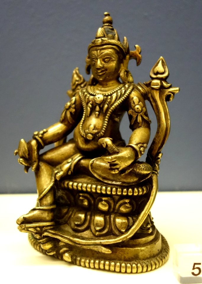 Kubera, Tibet, 12th century AD, bronze - Fitchburg Art Museum - DSC08840