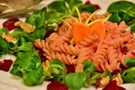 Pasta salad green salad salad photo