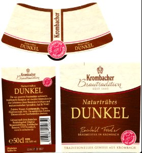 Krombacher Brauerei - Narurtrübes Dunkel