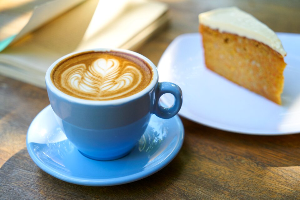 Background coffee cup cappuccino photo