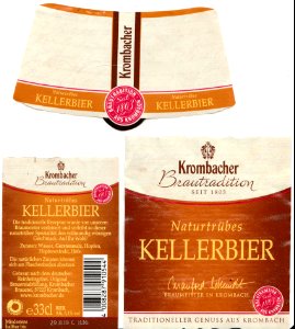 Krombacher Brauerei - Krombacher Naturtrübes Kellerbier