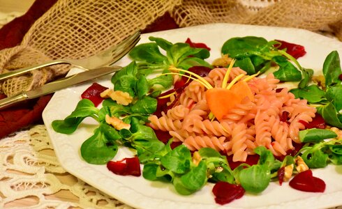 Pasta salad green salad salad