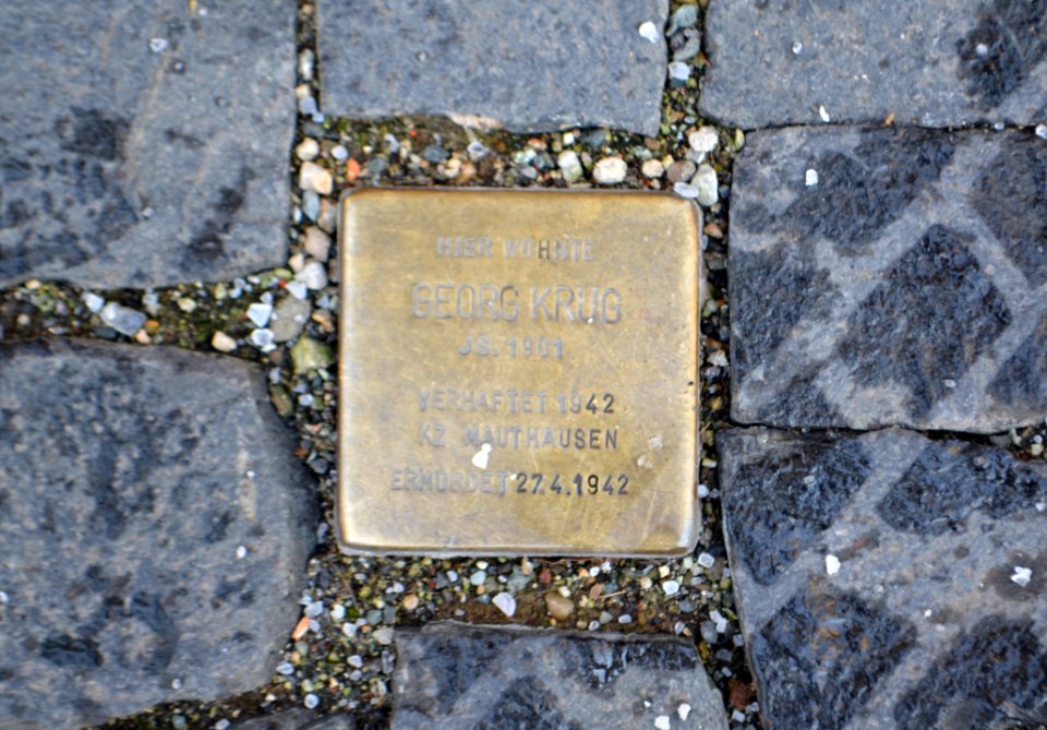 Kronberg, Friedrich-Ebert-Straße 20, Stolperstein Georg Krug