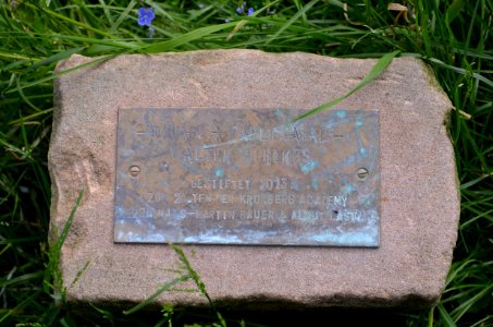 Kronberg, Victoriapark, Hommage a Pablo Casals, Tafel