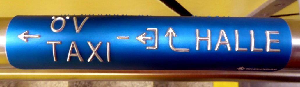 Kufstein, Bahnhof, Tastschrift, 1