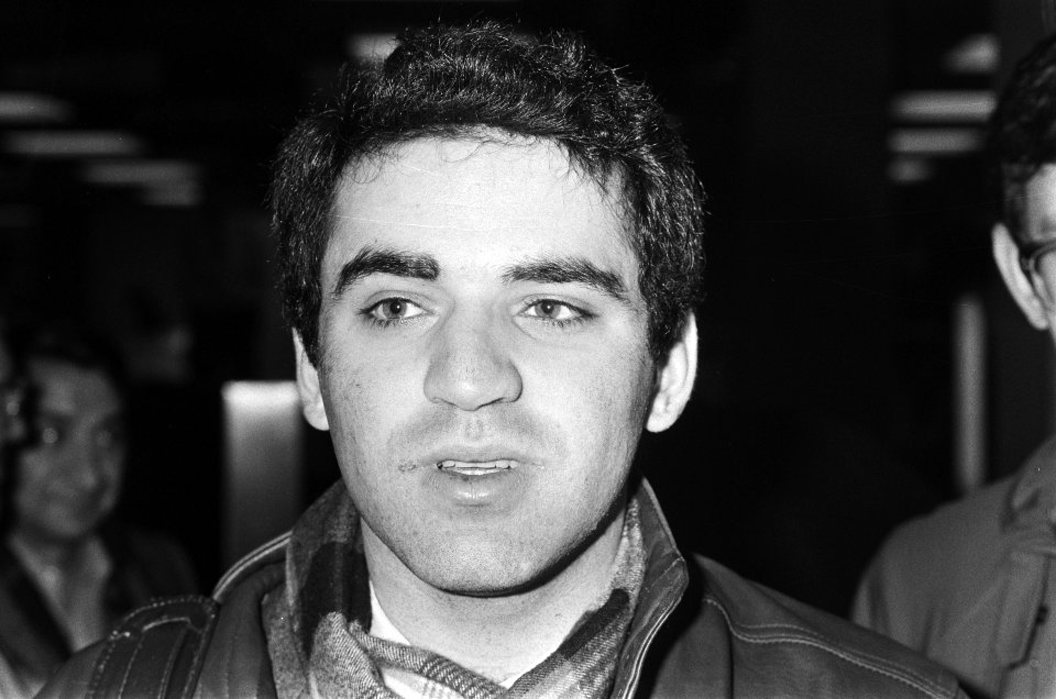 KRO-schaaktweekamp tussen Kasparov en Timman Garri Kasparov, Bestanddeelnr 933-5130