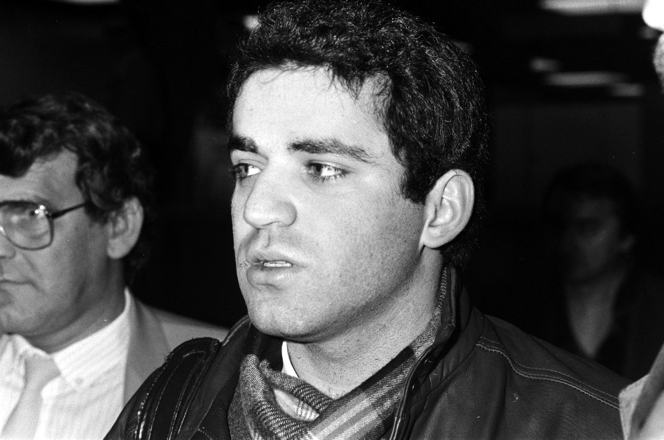 KRO-schaaktweekamp tussen Kasparov en Timman Garri Kasparov, Bestanddeelnr 933-5132