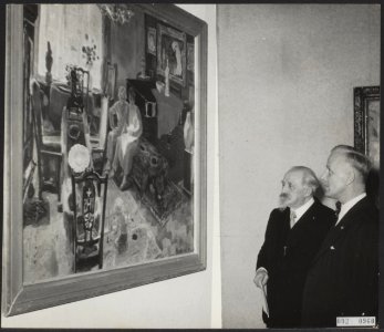 Kunstenaars, schilderijen, burgemeesters, Ailly, Arnold Jan d', Sluyters J, Bestanddeelnr 092-0960