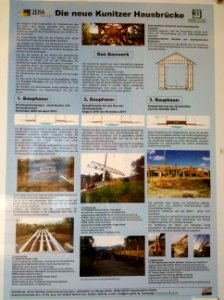 Kunitzer Hausbrücke - Infotafel im Bauwerk im August 2015a