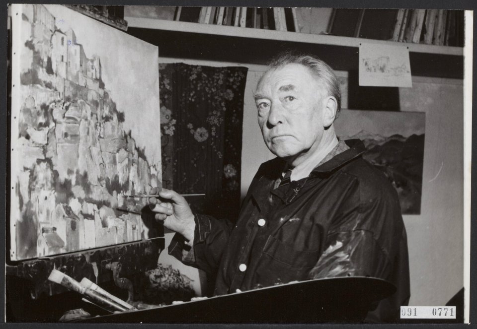 Kunstenaars, schilderkunst, Jong,Gd, Bestanddeelnr 091-0771