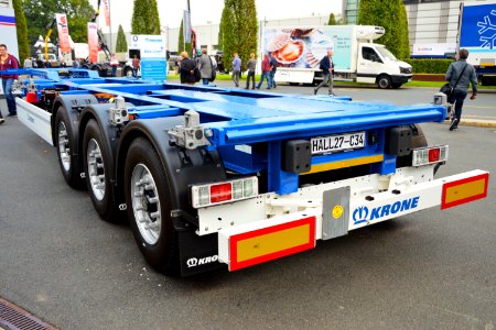 Krone Box Liner chassis for container transport.Spielvogel 1 photo