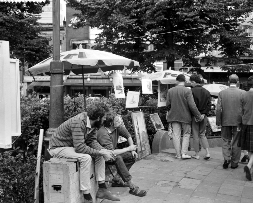 Kunstmarkt op Rembrandtplein, Bestanddeelnr 911-4206