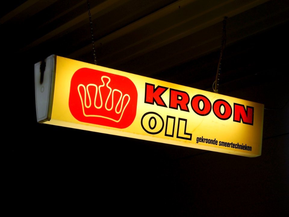 Kroon oil lichtreklame