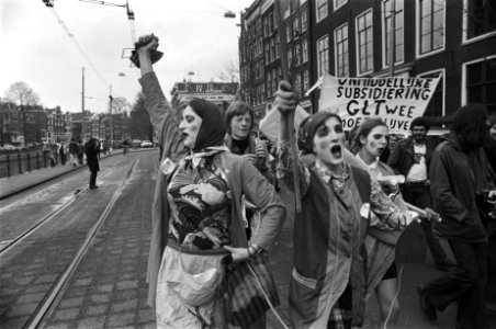 Kunstenaars, demonstraties, cultuurbeleid, Doorn, Harry van, Bestanddeelnr 929-0792