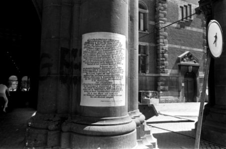 Kunstenaars hebben bezetting Rijksmuseum, Amsterdam, opgeheven schoonmaken, Bestanddeelnr 922-5197