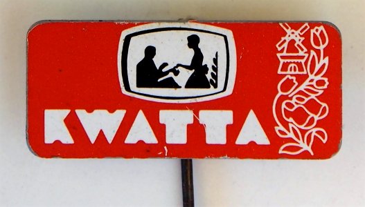 Kwatta, rood reclame speldje