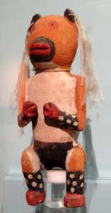 Kwewu, the wolf katcina, Hopi, purchased 1892 - Peabody Museum, Harvard University - DSC05537