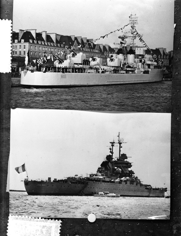 Kwestie Suezkanaal. Slagschip Jean Bart van de Franse marine, Bestanddeelnr 907-9214