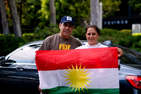 Kurdish Jews at a rally in support of Israel on May 16th, 2021 in Los Angeles 02