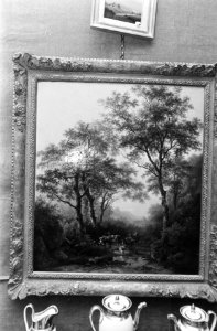 Kunstveiling in gebouw van Mak van Waay te Amsterdam Korenschoven op het land va, Bestanddeelnr 922-1281