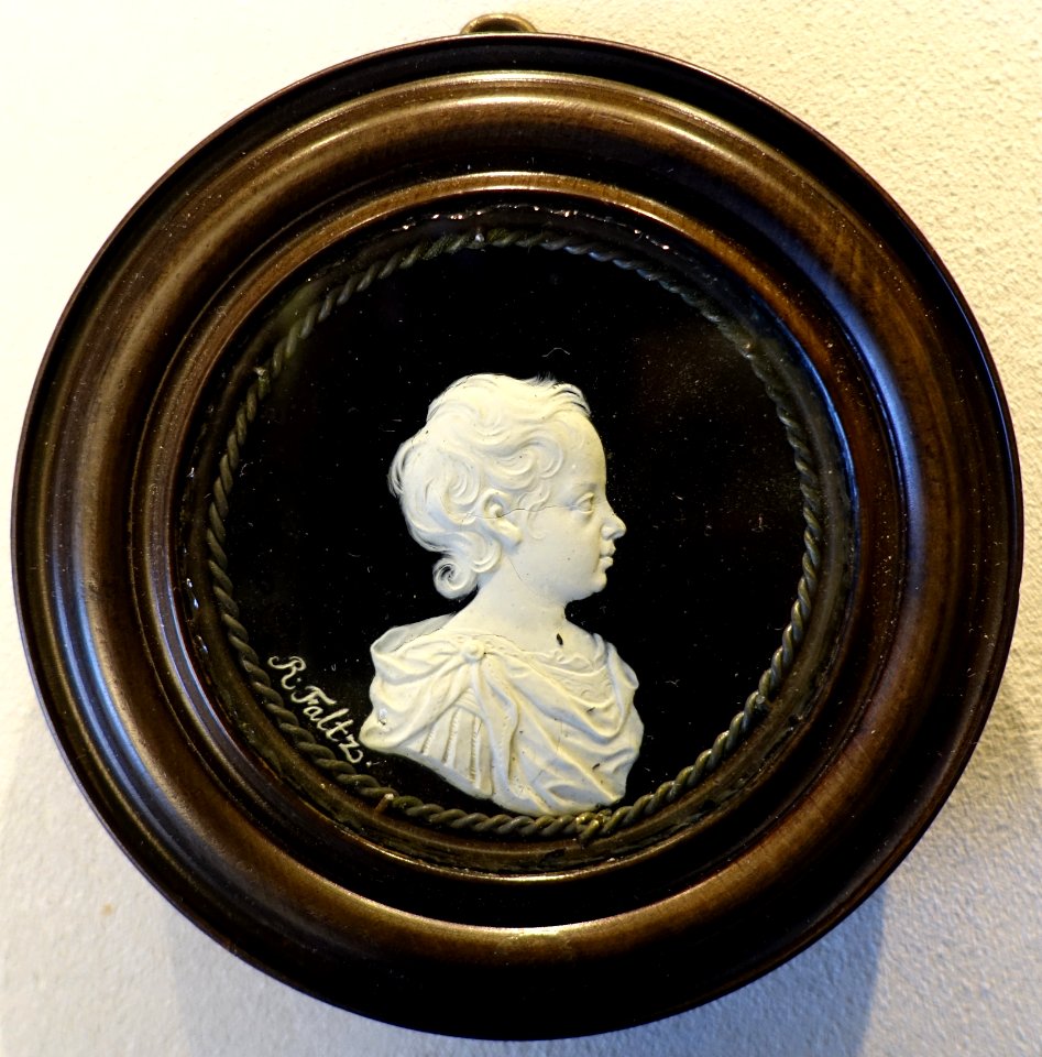 Kurprinz Friedrich Wilhelm (I) von Brandenburg-Prussia, wax model for medal by Raimund Falz, undated, perhaps c. 1696 - Bode-Museum - DSC02777