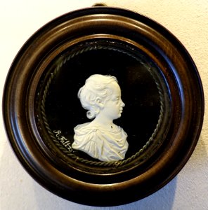 Kurprinz Friedrich Wilhelm (I) von Brandenburg-Prussia, wax model for medal by Raimund Falz, undated, perhaps c. 1696 - Bode-Museum - DSC02777