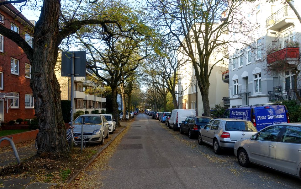 Kurvenstraße in Hamburg-Marienthal
