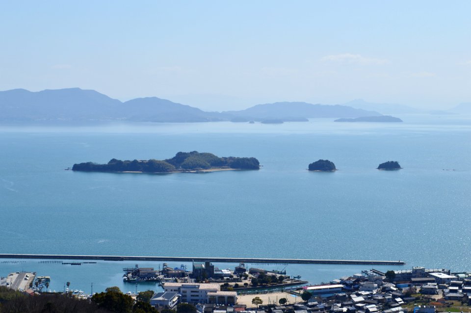 Kuroshima (Okayama) viewed from Ushimado Olive Garden