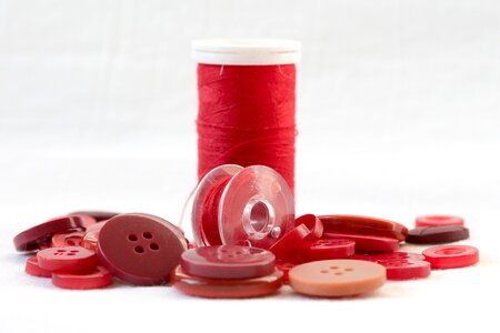 Buttons sewing material
