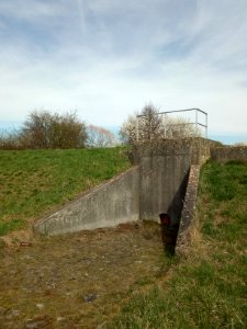 Kraichbach. Polder Bad Schönborn-Kronau, Auslass Teilbecken Nordost