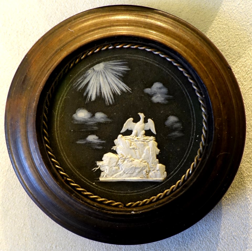 Kurprinz Friedrich Wilhelm (I) von Brandenburg-Prussia, wax model for medal by Raimund Falz, undated, perhaps c. 1696 - Bode-Museum - DSC02778