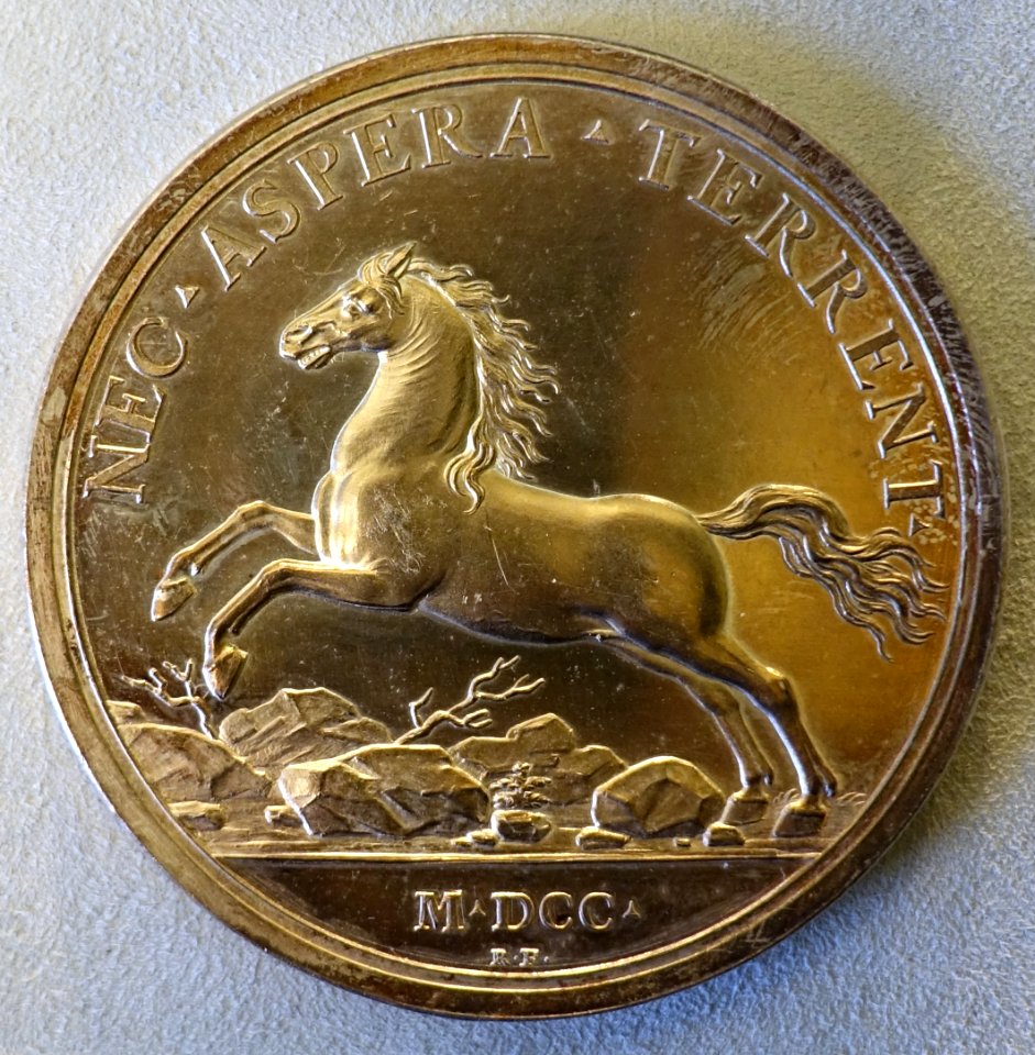 Kurfurst Georg Ludwig von Braunschweig-Luneburg, medal by Raimund Falz, 1700 - Bode-Museum - DSC02782