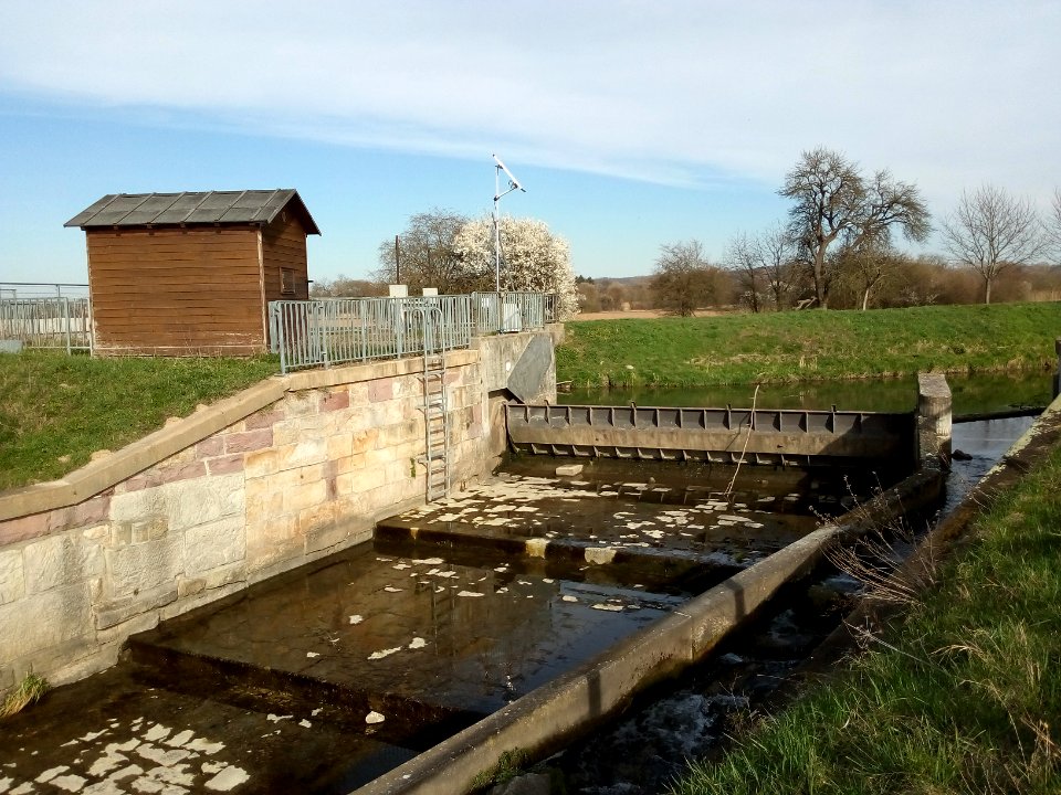 Kraichbach, Abzweig des Kriegbachs am Schneidemühlwehr (8)