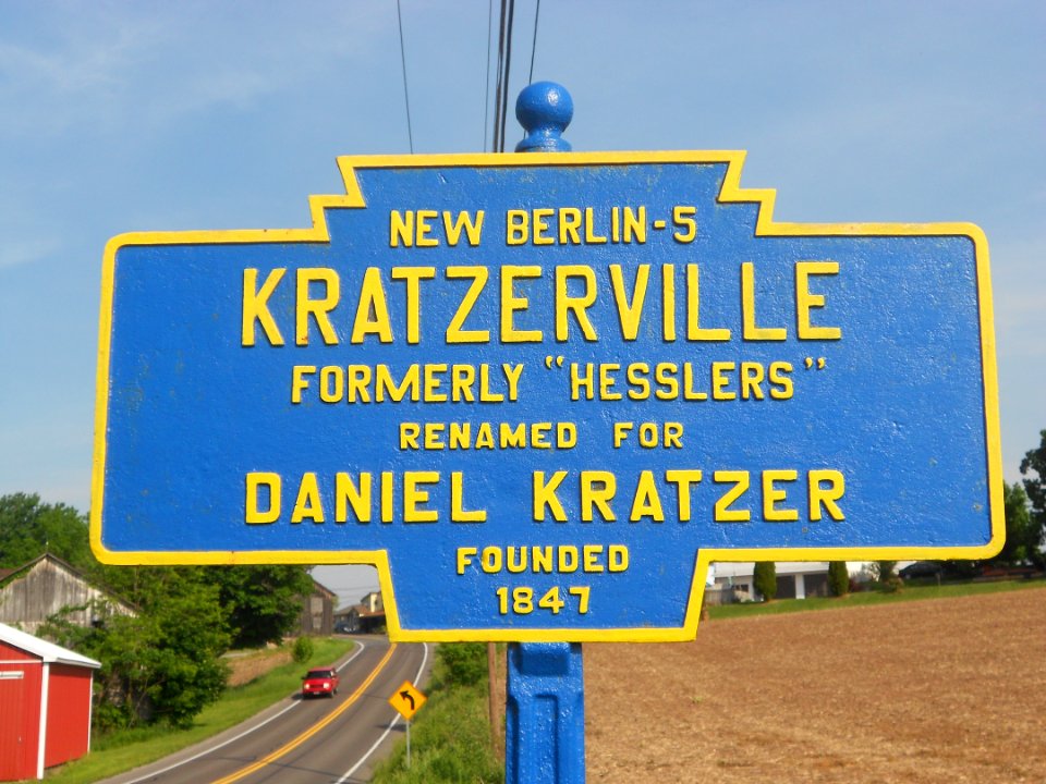 Kratzerville PA Keystone Sign 2