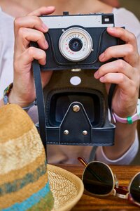 Black and white machine photographer